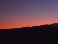 Desert sunset . . .